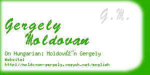 gergely moldovan business card